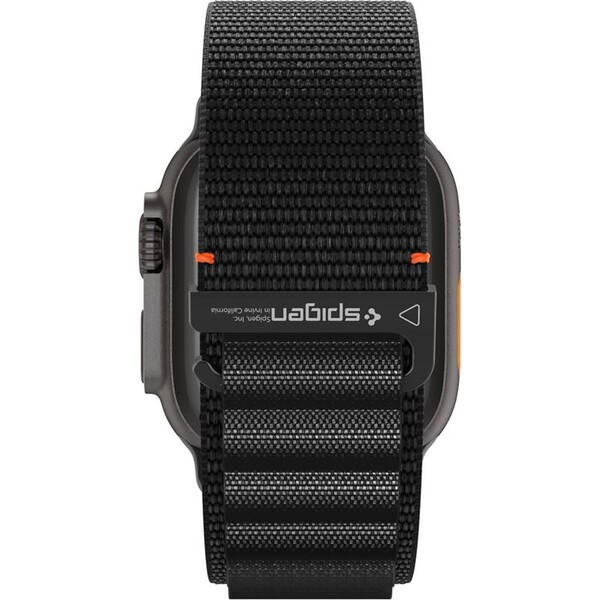 Spigen-Fabric-Band-hook-reminek-Apple-Watch-49-46-45-44mm-cerny