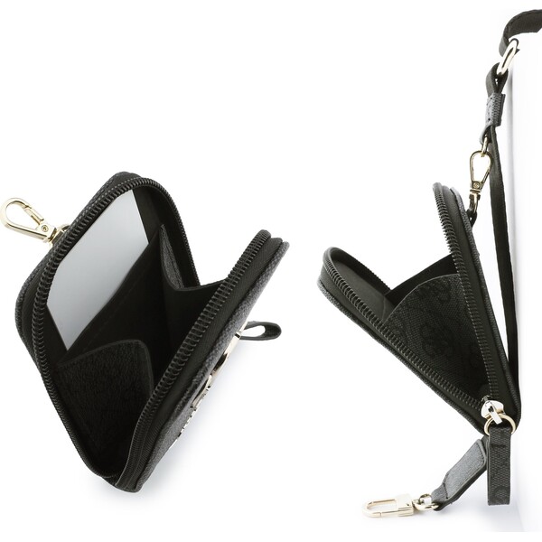 Guess-Crossbody-Popruh-PU-4G-Metal-Logo-Penezenka-cerna