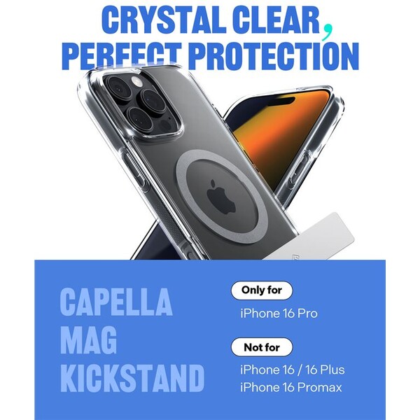 Spigen-Caseology-Capella-MagSafe-Kickstand-kryt-iPhone-16-Pro-clear-gray
