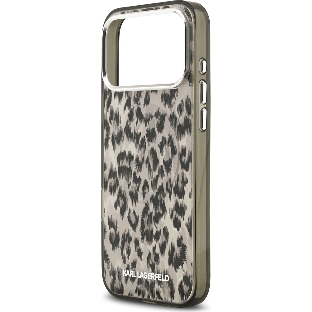 Karl-Lagerfeld-IML-Leopard-MagSafe-Zadni-Kryt-pro-iPhone-17-Pro-Max-hnedy