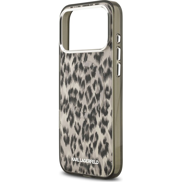 Karl-Lagerfeld-IML-Leopard-MagSafe-Zadni-Kryt-pro-iPhone-17-Pro-Max-hnedy