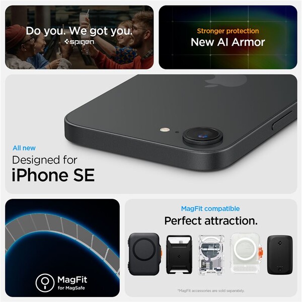 Spigen-Tough-Armor-MagSafe-kryt-iPhone-17e-16e-sedy