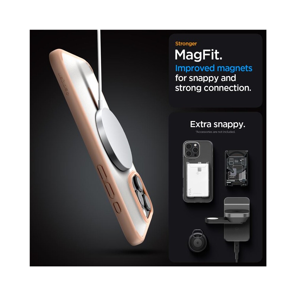 Spigen-Ultra-Hybrid-MagSafe-kryt-iPhone-16-Pro-frost-rose-titanium
