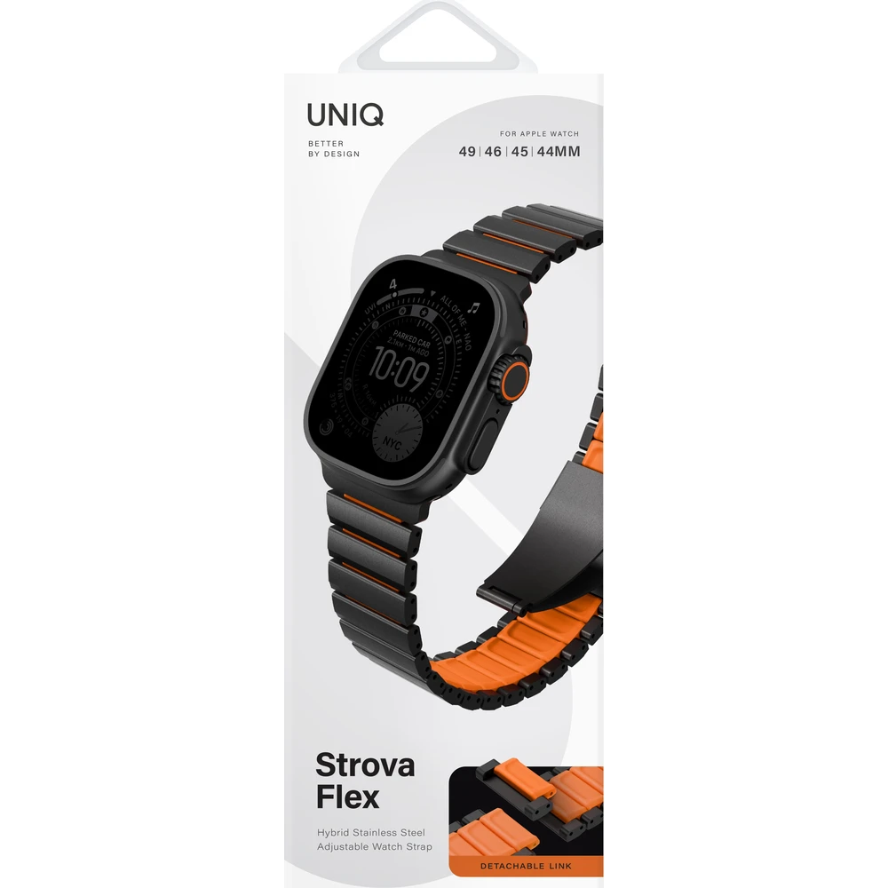 UNIQ-Strova-Flex-titanovy-reminek-pro-Apple-Watch-49-46-45-44mm-Midnight-Black-Volt-Orange