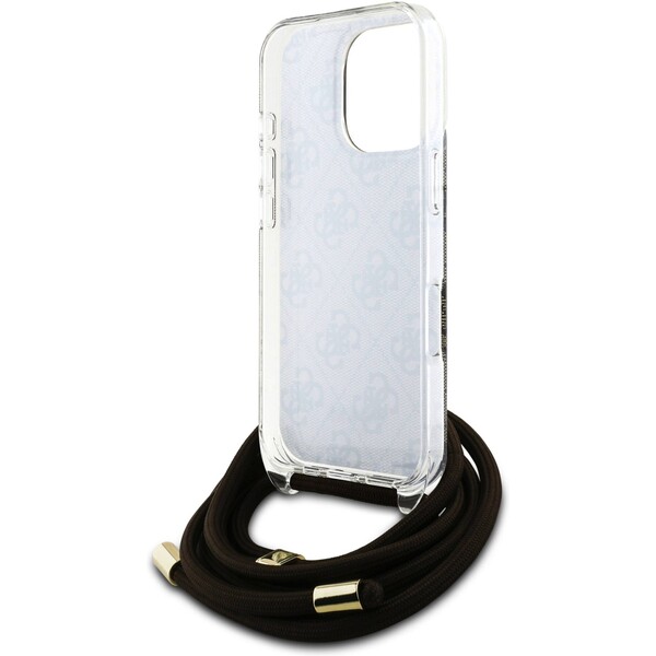 Guess-IML-4G-Printed-Crossbody-Popruh-kryt-iPhone-16-Pro-hnedy