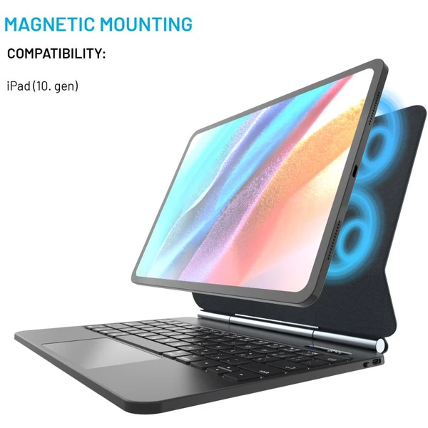 FIXED Typee pouzdro s bezdrátovou klávesnicí iPad 10,9" (2022)/iPad 11" (2025), CZ, černá - Pouzdra s klávesnicí - Obrázek 300abec7ec874ccdaedb250167191801