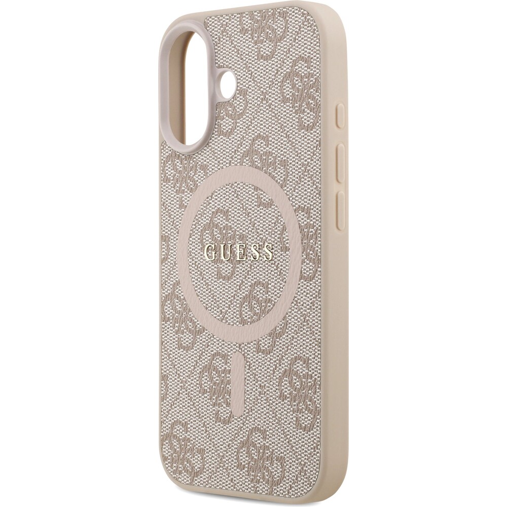 Guess-PU-Leather-4G-Colored-Ring-MagSafe-Zadni-Kryt-pro-iPhone-17-ruzovy