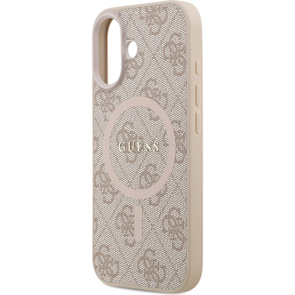 Guess-PU-Leather-4G-Colored-Ring-MagSafe-Zadni-Kryt-pro-iPhone-17-ruzovy