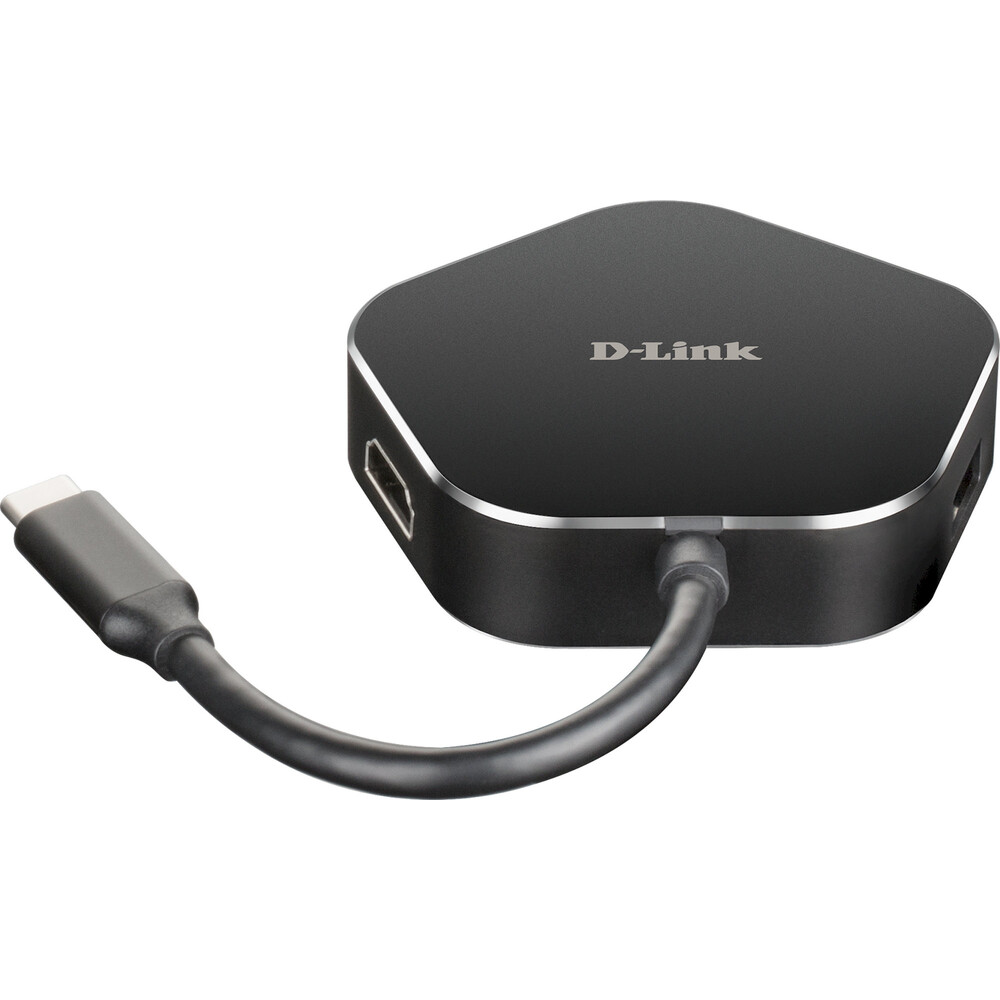 D-Link-4v1-USB-C-Hub-PD-60W-cerny