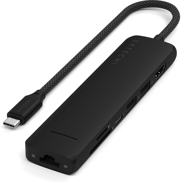 Satechi-7v1-USB-C-Slim-viceportovy-adapter-s-Ethernetem-cerny