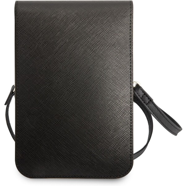 Guess-PU-Saffiano-Triangle-Logo-Phone-Bag-cerne