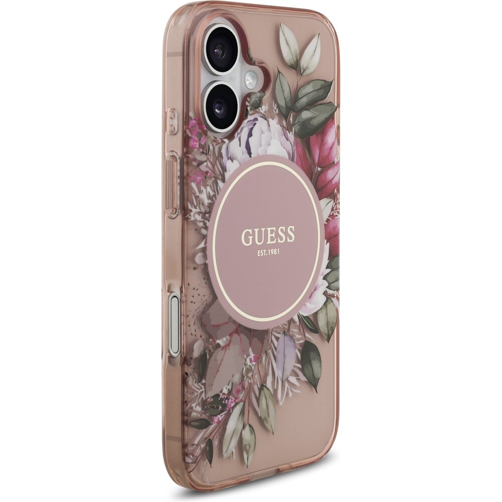 Guess-IML-Flowers-Strap-MagSafe-kryt-iPhone-17-ruzovy