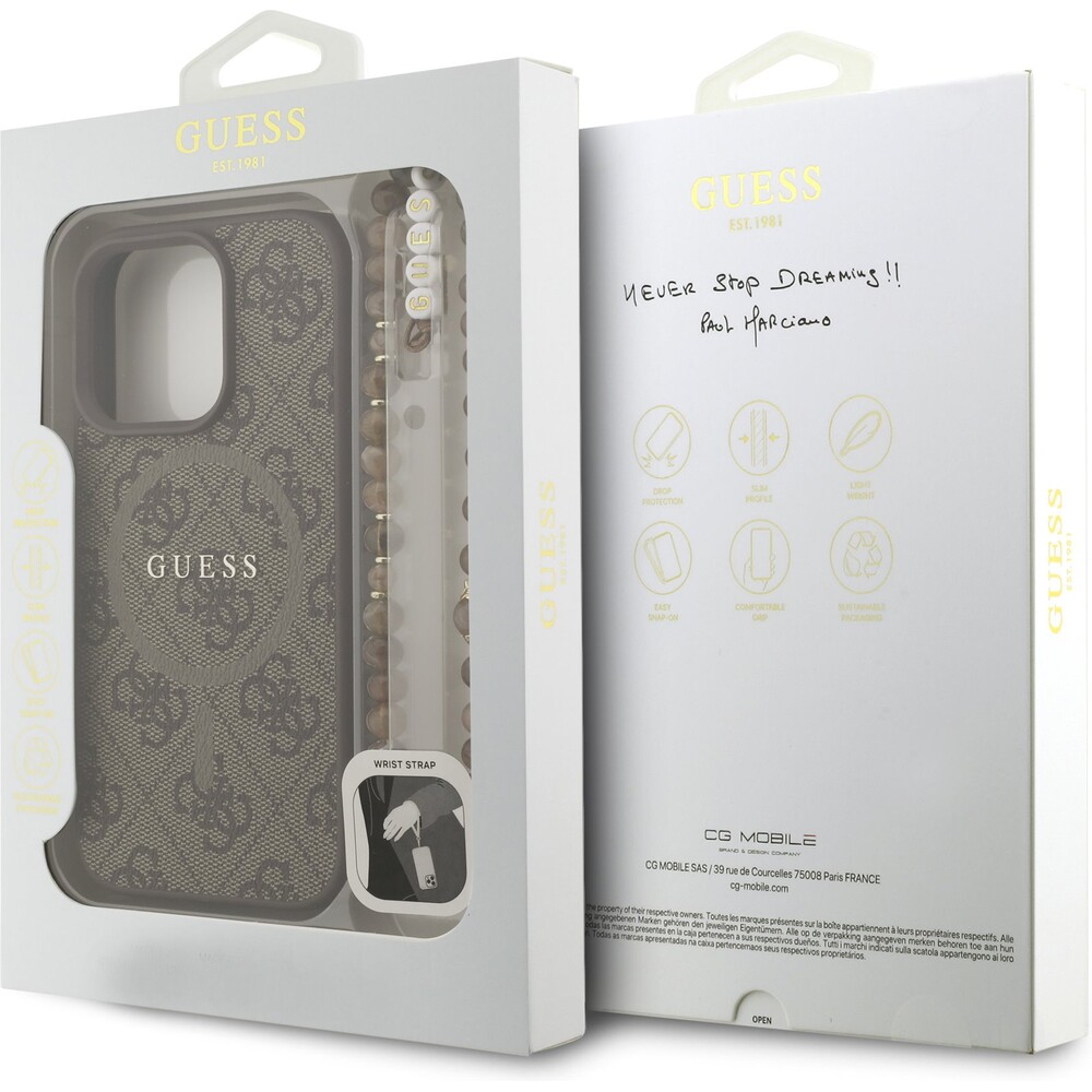 Guess-PU-Leather-4G-Colored-Ring-Strap-MagSafe-kryt-iPhone-16-Pro-Max-hnedy