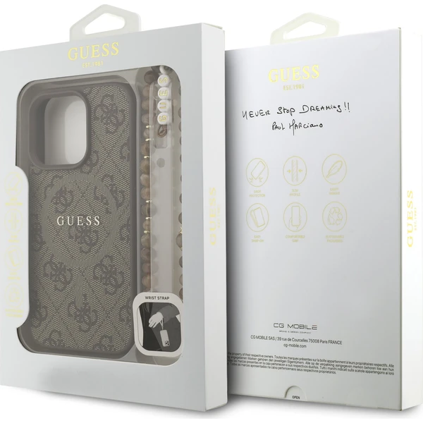 Guess-PU-Leather-4G-Colored-Ring-Strap-MagSafe-kryt-iPhone-16-Pro-Max-hnedy