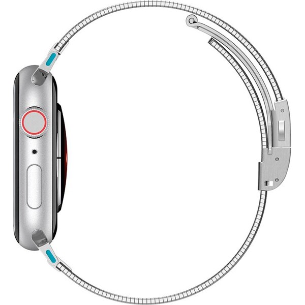 Spigen-Sleek-Link-reminek-Apple-Watch-42-41-40-38mm-stribrny