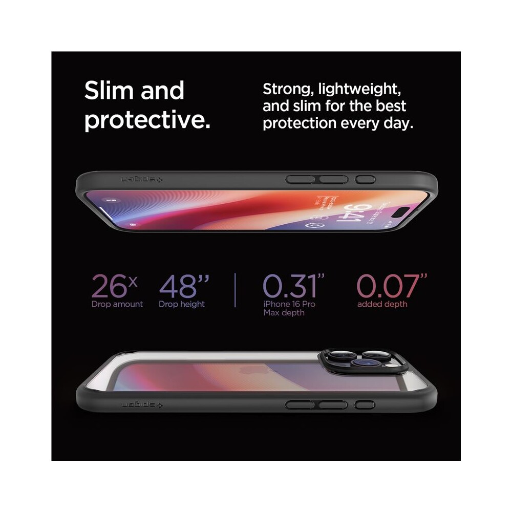 Spigen-Ultra-Hybrid-kryt-iPhone-16-Pro-Max-matte-black