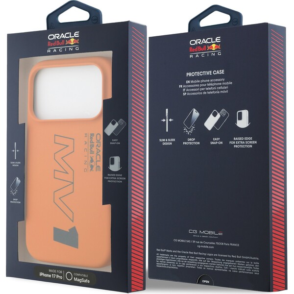 Oracle-Red-Bull-Racing-Silicone-MV1-MagSafe-kryt-iPhone-17-Pro-oranzovy