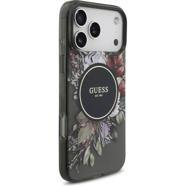 Guess-IML-Flowers-Strap-MagSafe-kryt-iPhone-17-Pro-Max-cerny