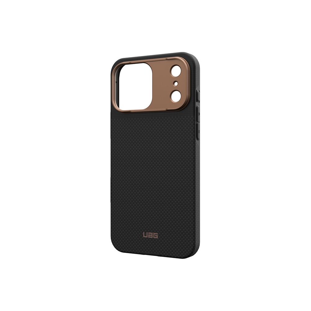 UAG-Fibr-Armr-MagSafe-kryt-iPhone-17-Pro-Max-kevlar-cerny-bronzovy