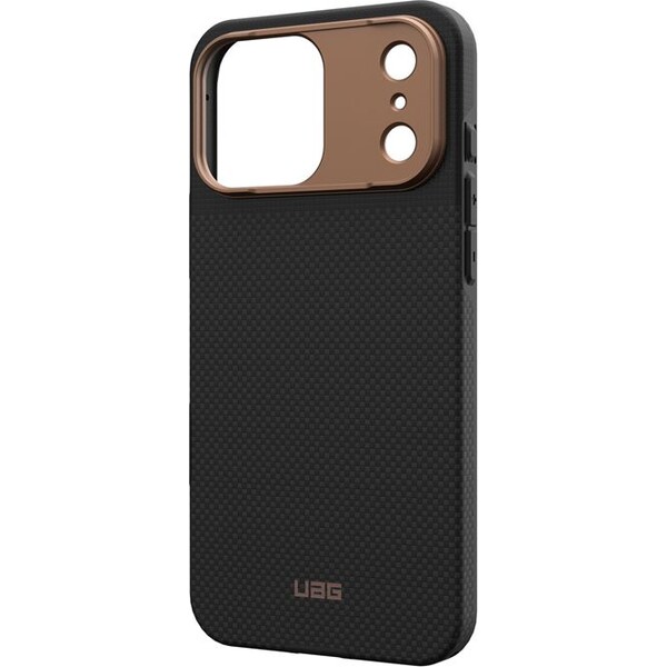 UAG-Fibr-Armr-MagSafe-kryt-iPhone-17-Pro-Max-kevlar-cerny-bronzovy