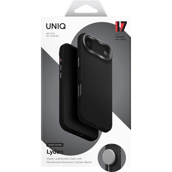 UNIQ-Lyden-Premium-Leatherette-MagClick-MagSafe-kryt-iPhone-Air-Dallas-Black