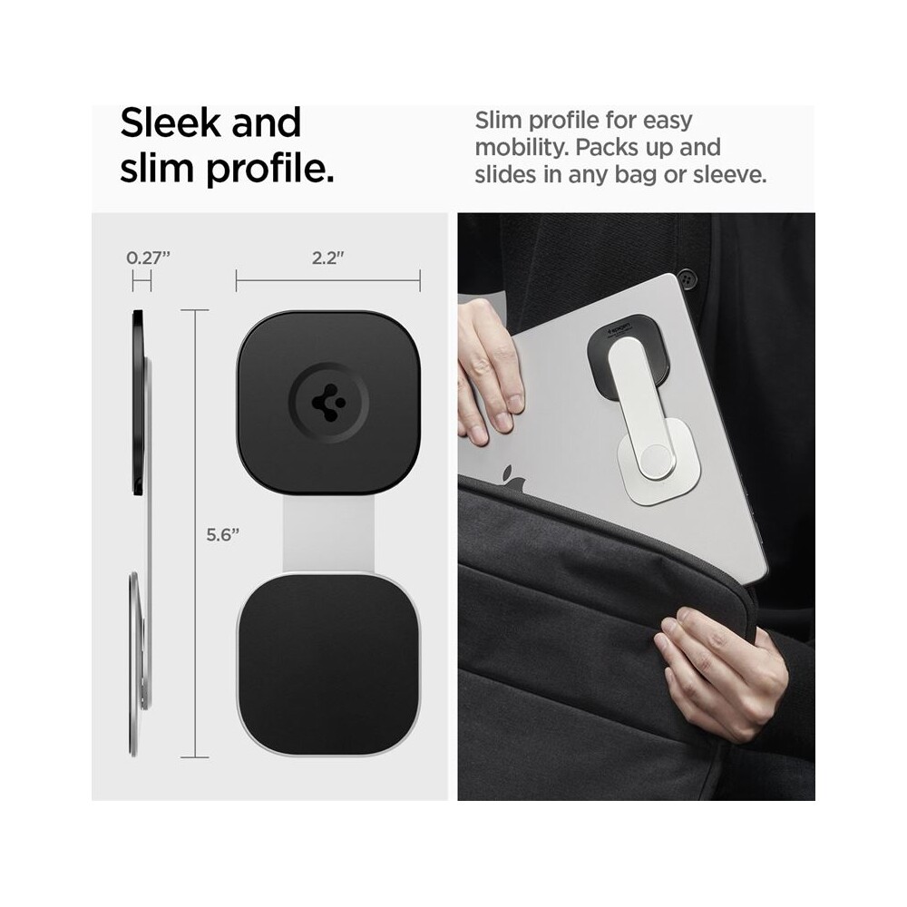 Spigen-OneTap-Monitor-Laptop-Mount-S312-nalepovaci-MagSafe-drzak-stribrny