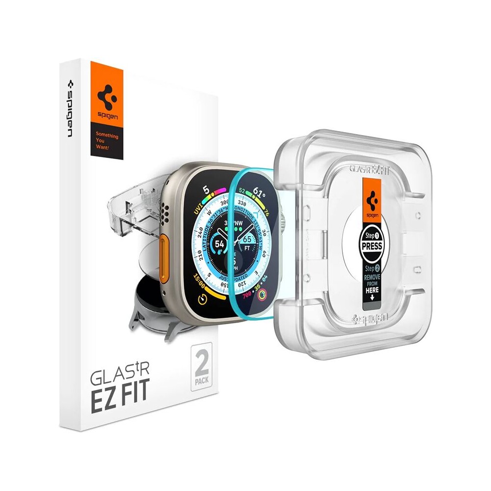 Spigen-Glass-EZ-Fit-2-Pack-sklo-Apple-Watch-Ultra-49mm-cire