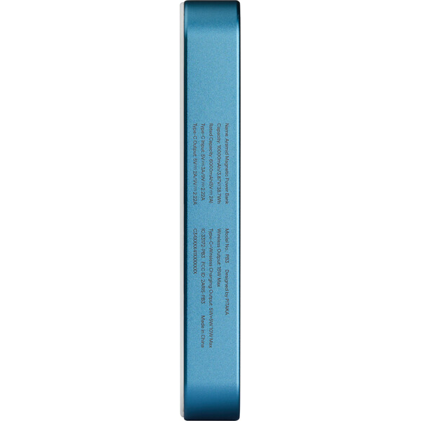 Pitaka-Powerbanka-15W-10000mAh-Qi2-MagSafe-Lucid-Blue