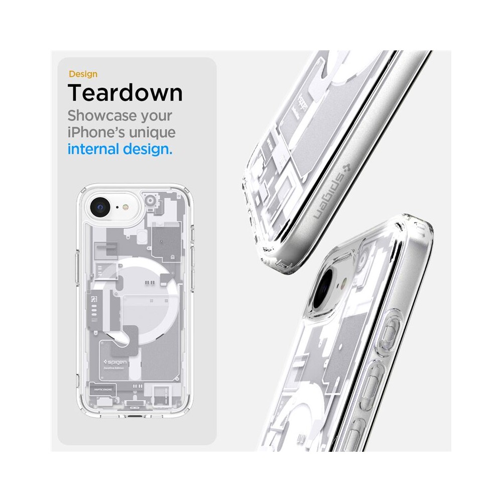 Spigen-Ultra-Hybrid-MagSafe-kryt-iPhone-17e-16e-zero-one-white
