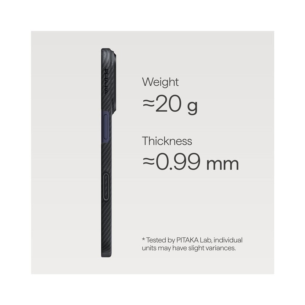 Pitaka-Ultra-Slim-Case-MagSafe-kryt-iPhone-17-Pro-Black-Grey