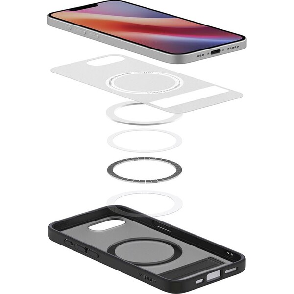 Spigen-Ultra-Hybrid-S-MagSafe-kryt-iPhone-17e-16e-frost-black