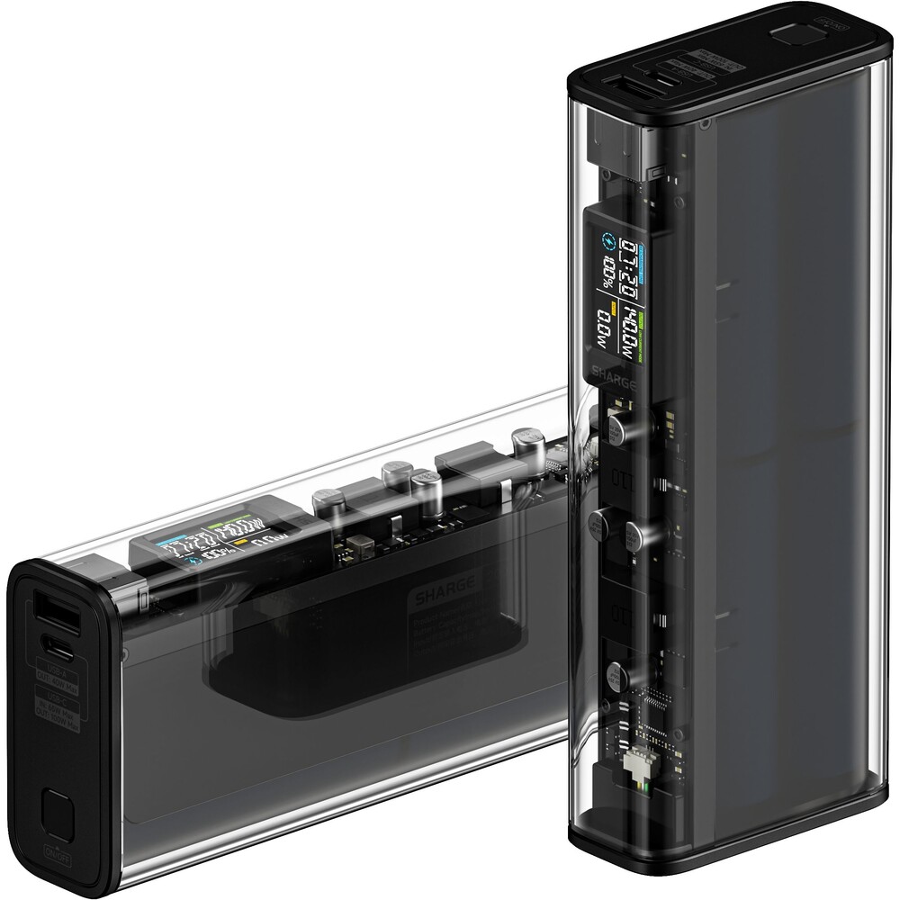 SHARGE-Shargeek-140W-powerbanka-20000-mAh-LCD-cerna