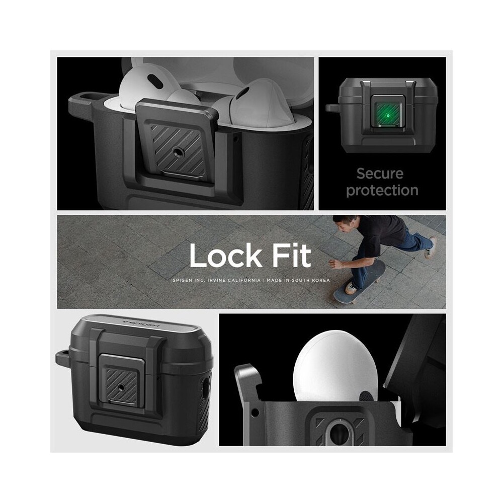 Spigen-Lock-Fit-odolne-pouzdro-Apple-AirPods-Pro-2-Gen-matne-cerne