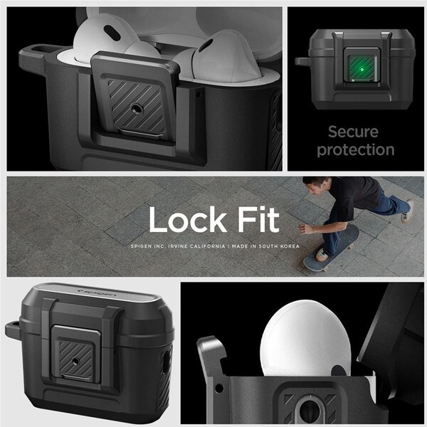 Spigen-Lock-Fit-odolne-pouzdro-Apple-AirPods-Pro-2-Gen-matne-cerne