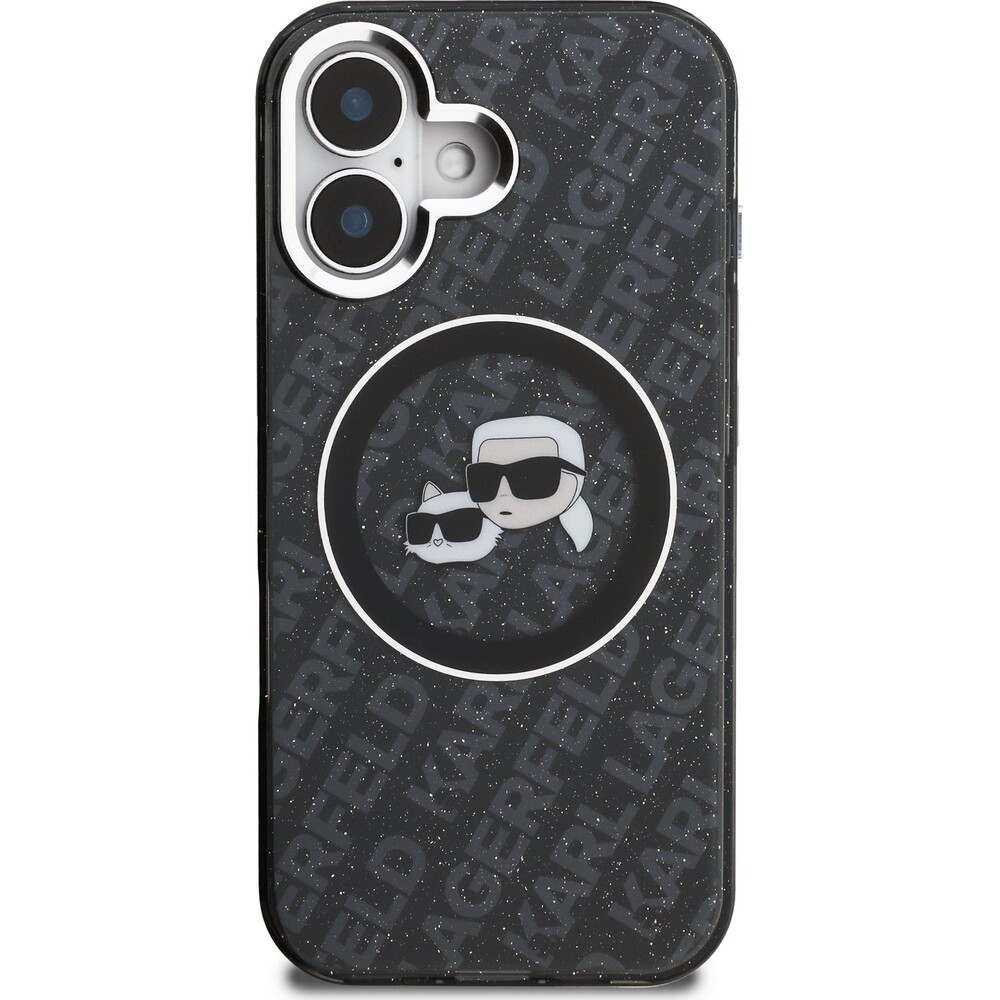 Karl-Lagerfeld-IML-K-CH-Heads-Repeated-Logo-MagSafe-kryt-iPhone-16-cerny