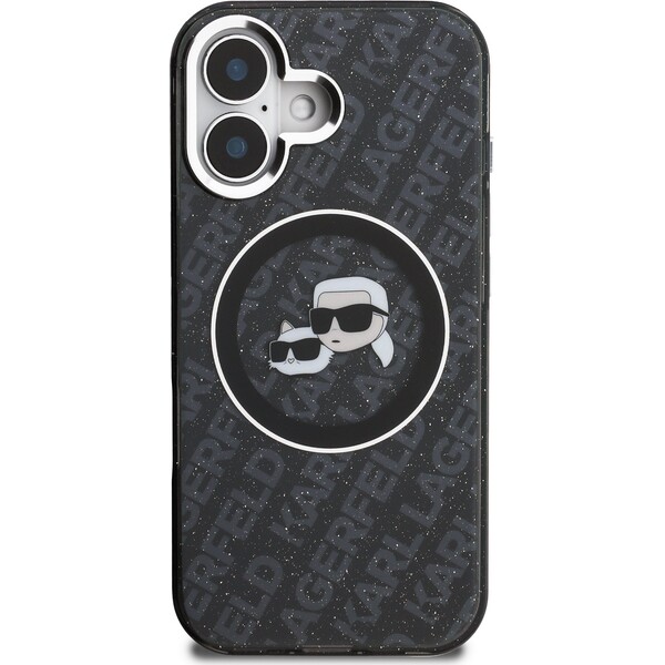 Karl-Lagerfeld-IML-K-CH-Heads-Repeated-Logo-MagSafe-kryt-iPhone-16-cerny
