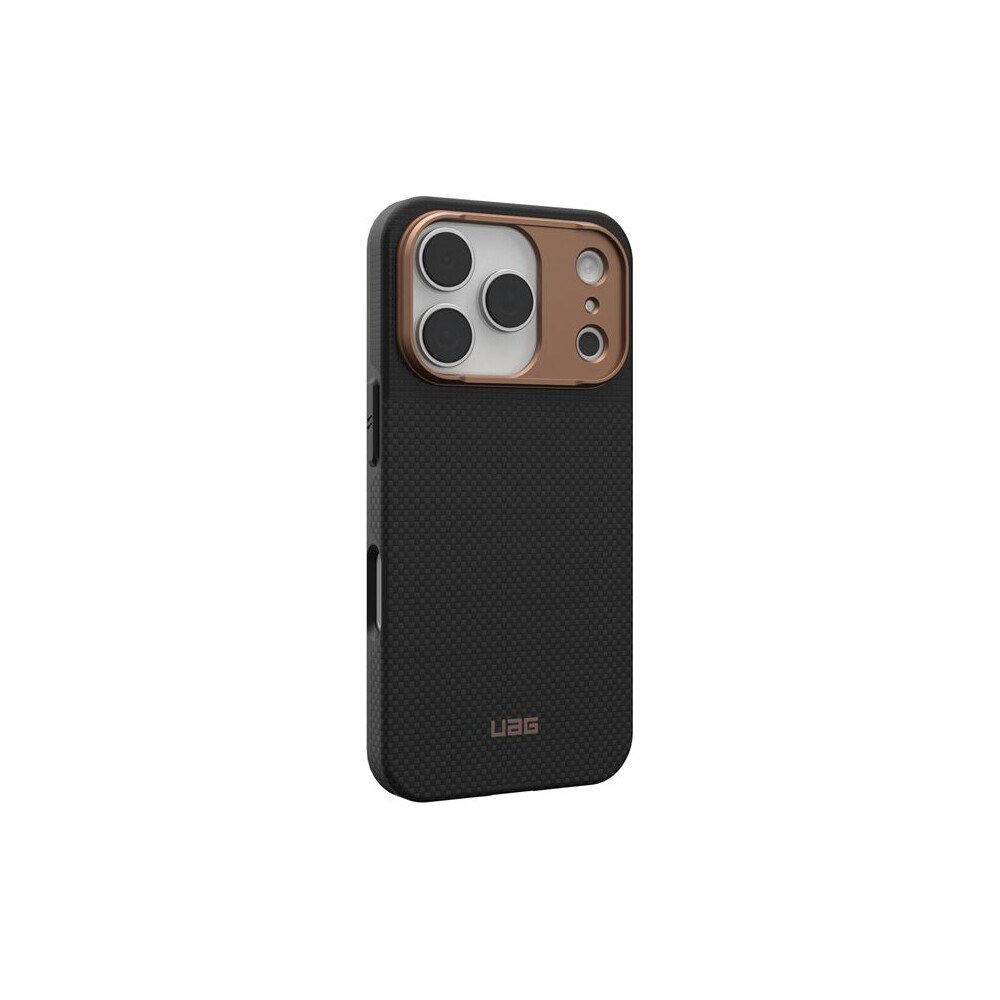 UAG-Fibr-Armr-MagSafe-kryt-iPhone-17-Pro-kevlar-cerny-bronzovy