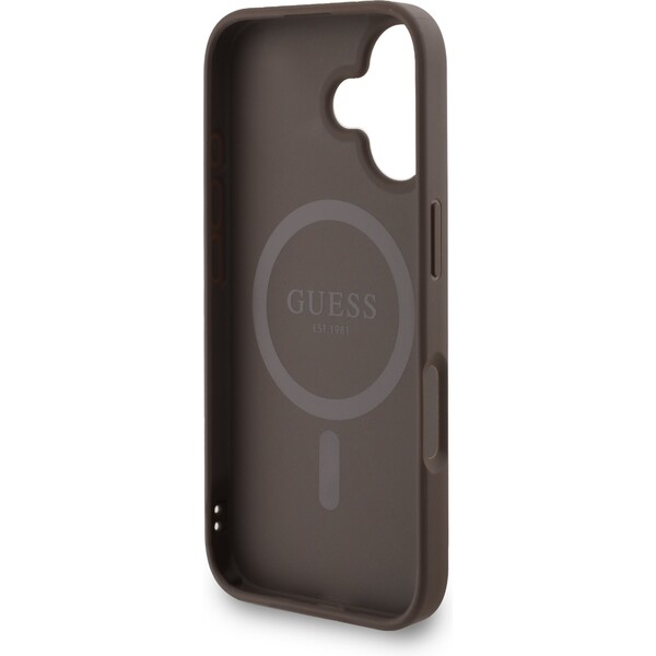 Guess-PU-Leather-4G-Colored-Ring-Strap-MagSafe-kryt-iPhone-16-hnedy