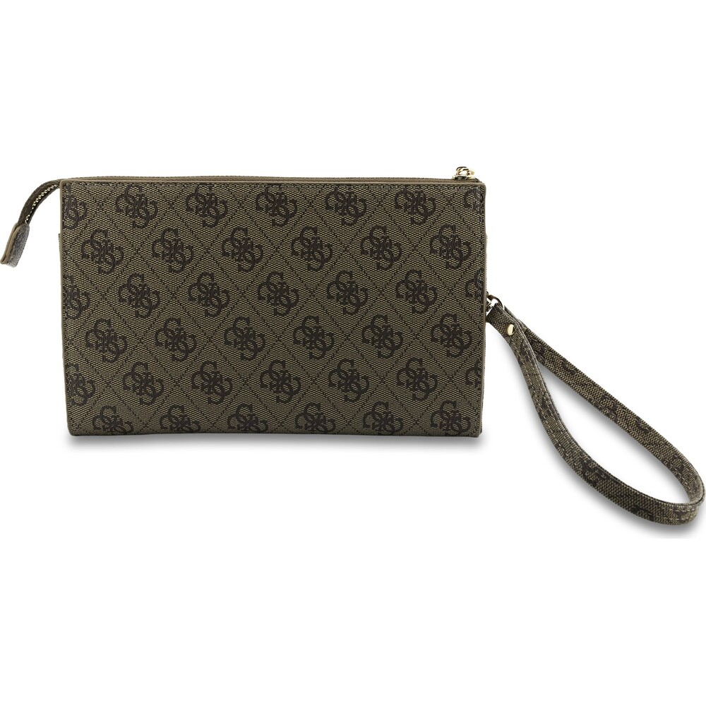 Guess-PU-4G-Metal-Logo-kabelka-na-telefon-hneda