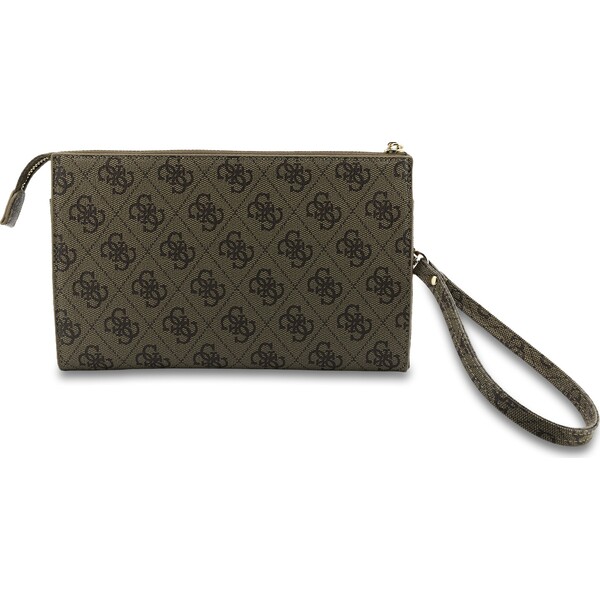 Guess-PU-4G-Metal-Logo-kabelka-na-telefon-hneda