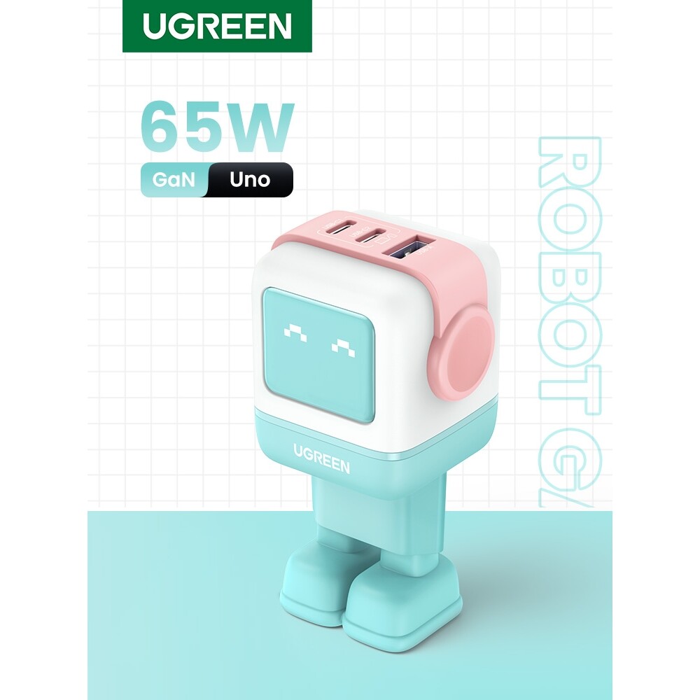 UGREEN-Uno-RG-65W-GaN-Fast-Charge-nabijecka-mentolova