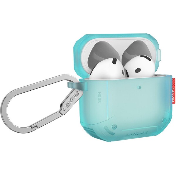 SKINARMA-Mecha-CE-pouzdro-pro-AirPods-4-tyrkysove