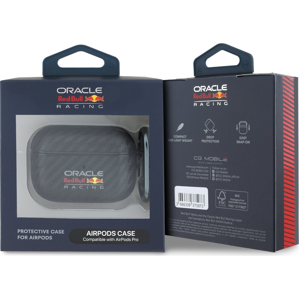 Oracle-Red-Bull-Racing-PU-karbonove-pouzdro-pro-AirPods-Pro-cerny