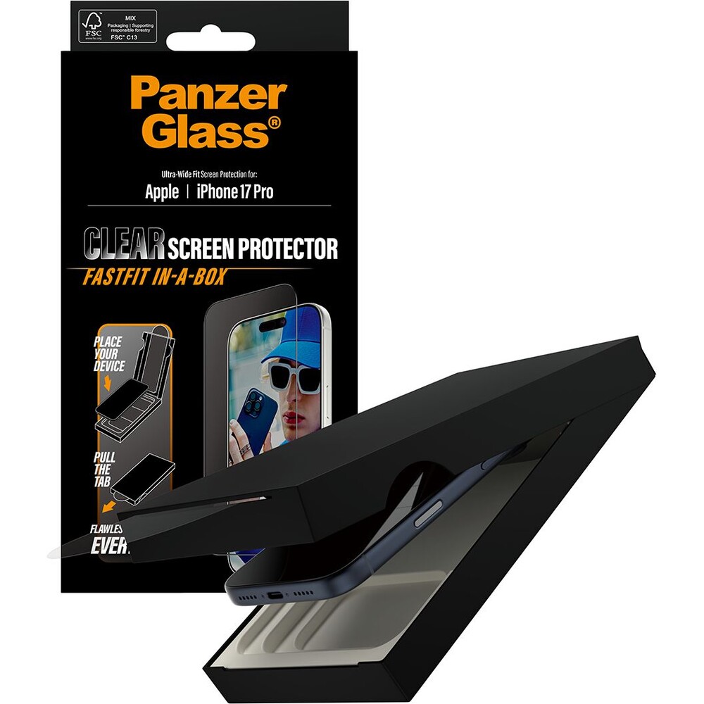 PanzerGlass-Ultra-Wide-Fit-sklo-Apple-iPhone-17-Pro-s-bezprasnym-aplikacnim-boxem