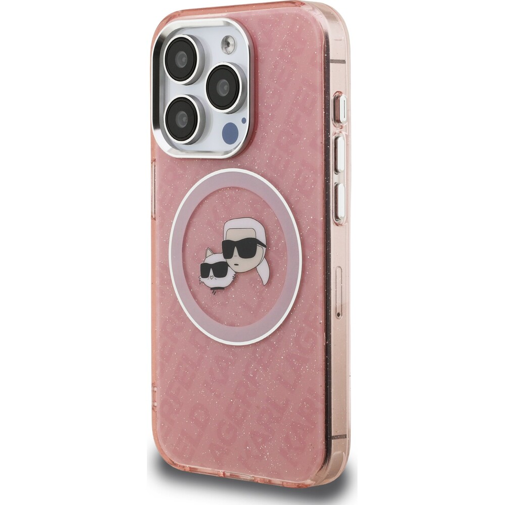 Karl-Lagerfeld-IML-K-CH-Heads-Repeated-Logo-MagSafe-kryt-iPhone-15-Pro-Max-ruzovy