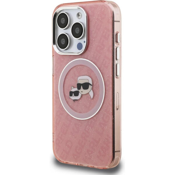 Karl-Lagerfeld-IML-K-CH-Heads-Repeated-Logo-MagSafe-kryt-iPhone-15-Pro-Max-ruzovy