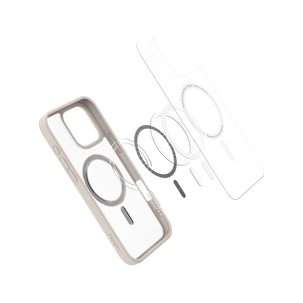 Spigen-Ultra-Hybrid-MagSafe-kryt-iPhone-16-Pro-Max-frost-natural-titanium