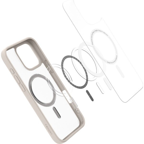 Spigen-Ultra-Hybrid-MagSafe-kryt-iPhone-16-Pro-Max-frost-natural-titanium