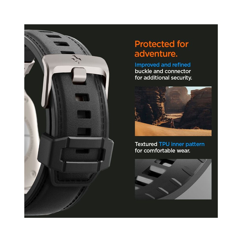 Spigen-DuraPro-Armor-PU-reminek-Apple-Watch-Ultra-49-45-44-42mm-cerny