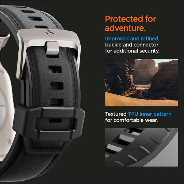 Spigen-DuraPro-Armor-PU-reminek-Apple-Watch-Ultra-49-45-44-42mm-cerny